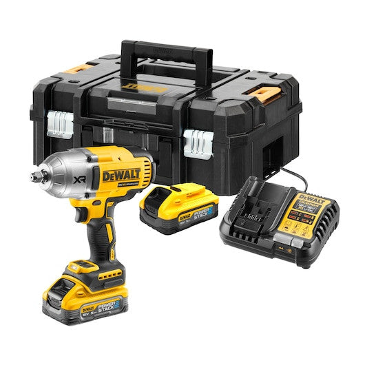 DEWALT Boulonneuse 1/2” 1396 Nm - Powerstack 18V 5Ah - DCF900H2T-QW