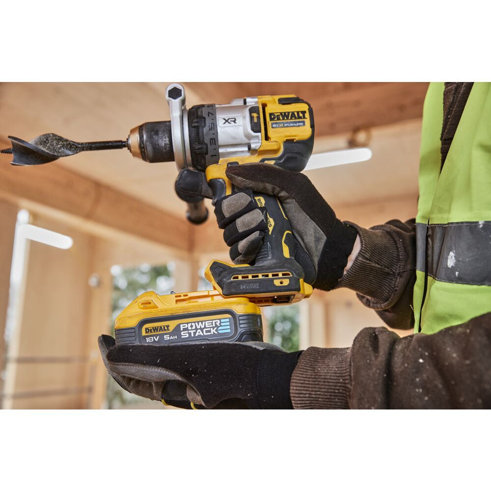 DEWALT Perceuse visseuse percu 18V 5Ah - Powerstack - DCD1007H2T-QW