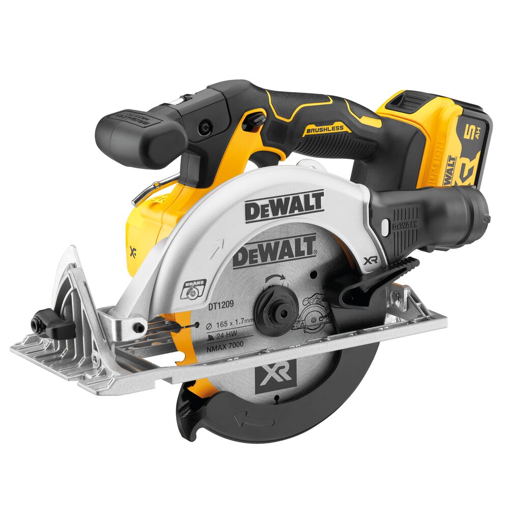 DEWALT Scie circulaire 165mm 18V 5Ah - DCS565P2-QW