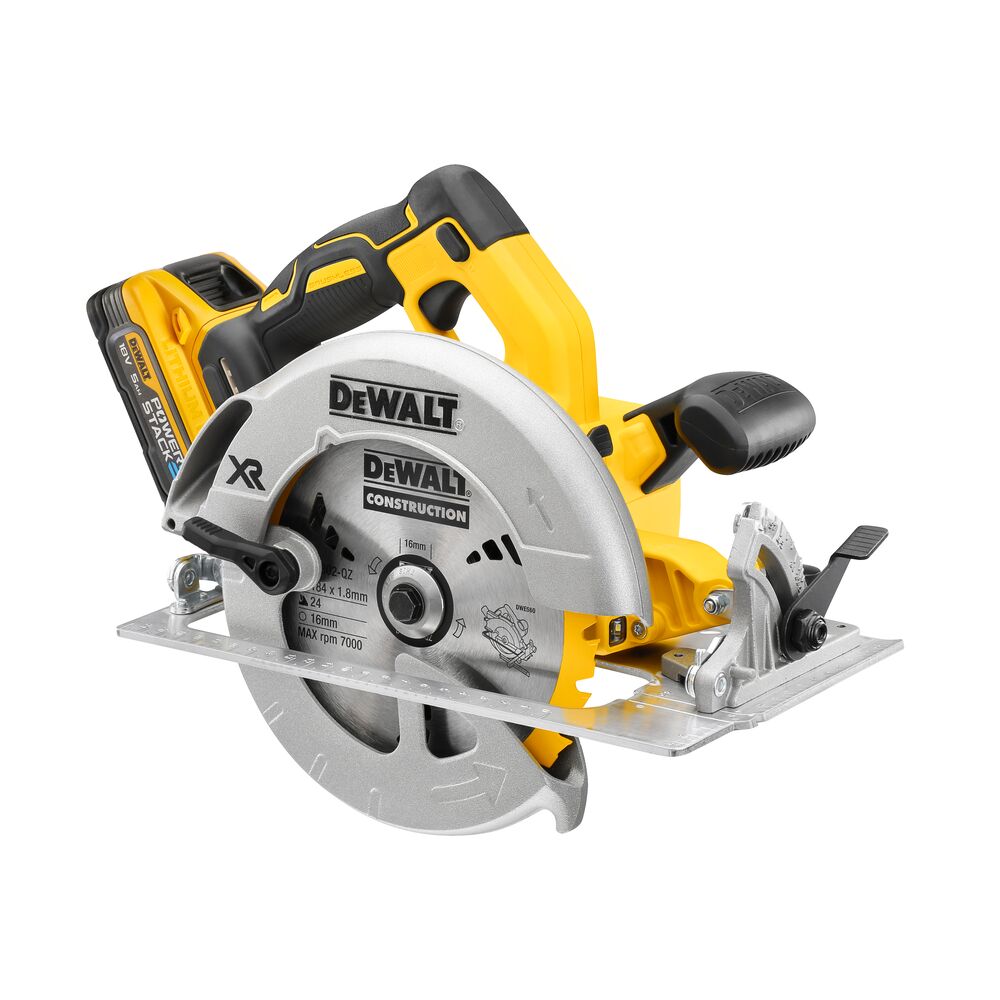 DEWALT Scie circulaire 184mm 18V 5Ah Powerstack - DCS570H2T-QW