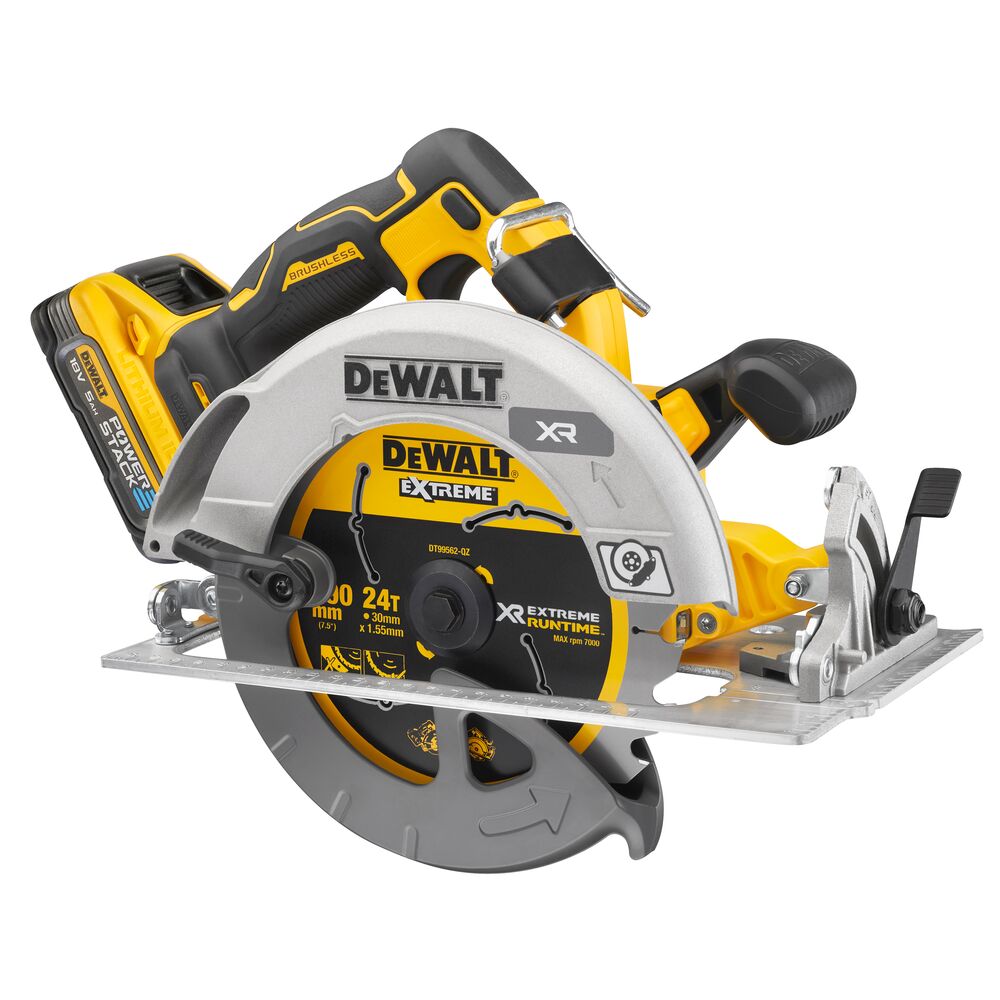 DEWALT Scie circulaire 190mm 18V 5Ah Powerstack - DCS573H2T-QW