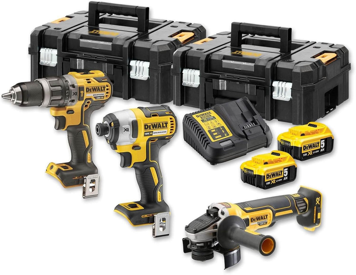 Kit 3 outils 18V 5Ah de Dewalt