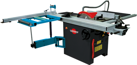 Scie sur table 315 avec inciseur et chariot 2m sst315 leman