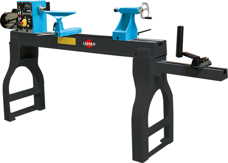 Tour à bois électronique 1200mm avec piétement en fonte -tab120 leman