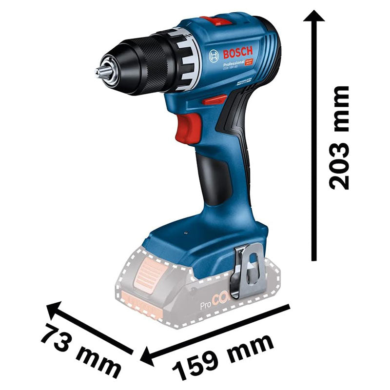 BOSCH Perceuse visseuse 18V GSR18V-45 Solo dans L-Boxx – 06019K3201