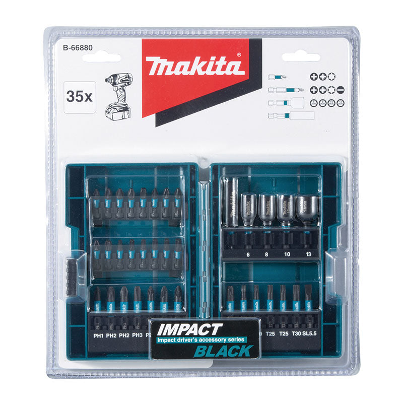 MAKITA Coffret d'embouts IMPACT BLACK 35 pcs - B-66880