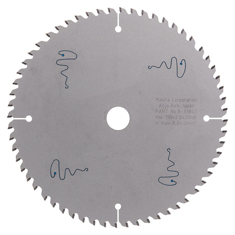 MAKITA Lame 190x20mm 60 dents special laminé - B-33847
