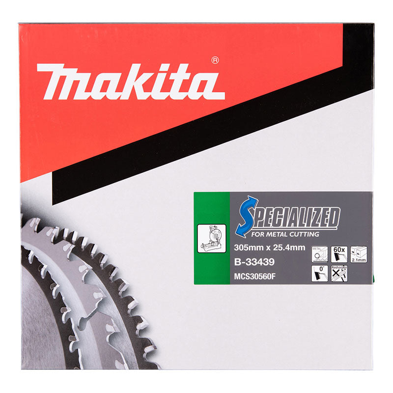 MAKITA Lame carbure metal 305x25,4mm 60 dents - B-33439