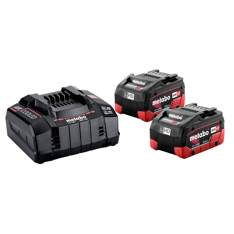 METABO Pack énergie 18V 5,5Ah LIHD + chargeur ASC 145 - 685122000