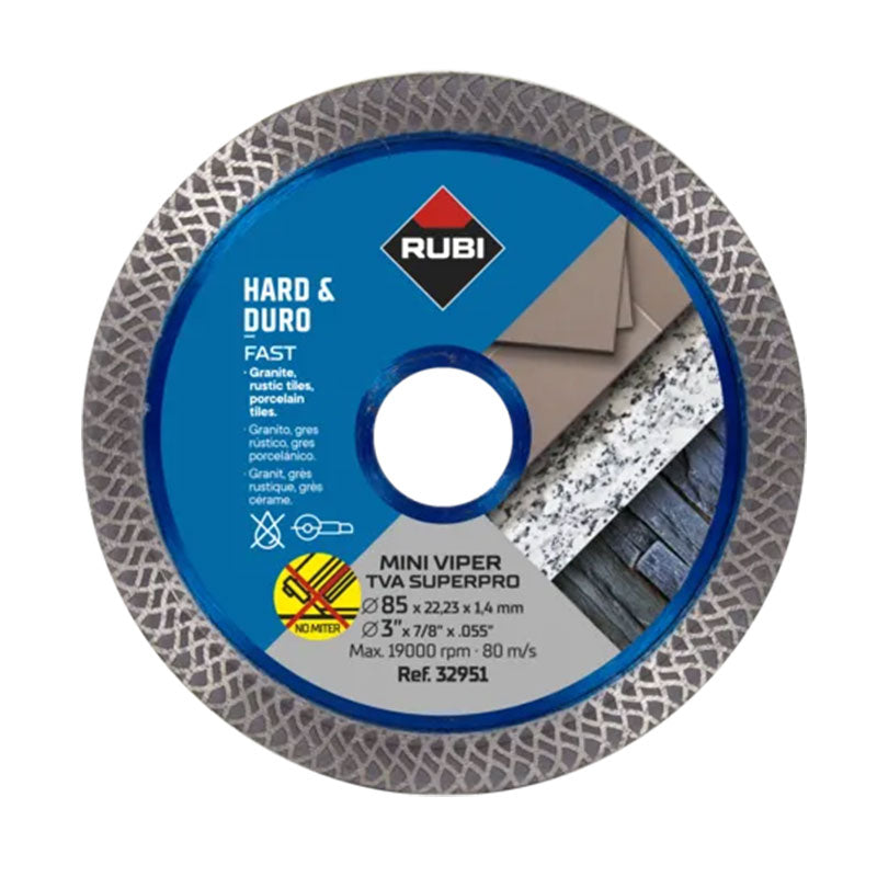 RUBI Disque diamanté MINI VIPER-TVA 85 SUPERPRO - 32951