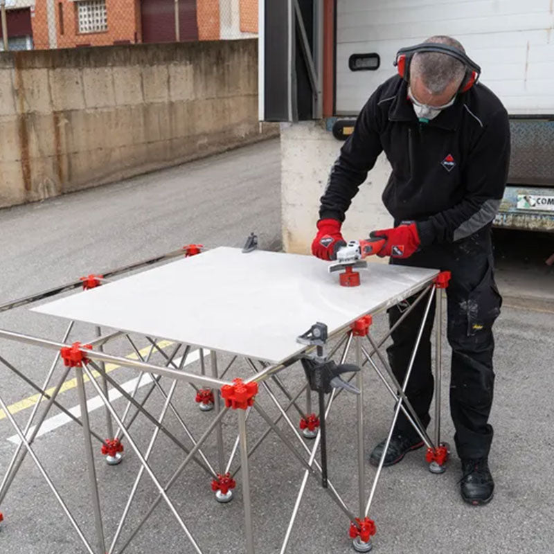 RUBI Table de travail rétractable 120X120 Cm - 28918