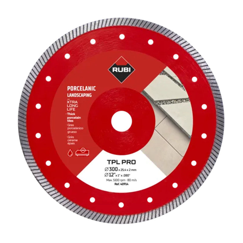 RUBI Disque diamant Grès cérame TPL PRO 250/300 mm - 40913