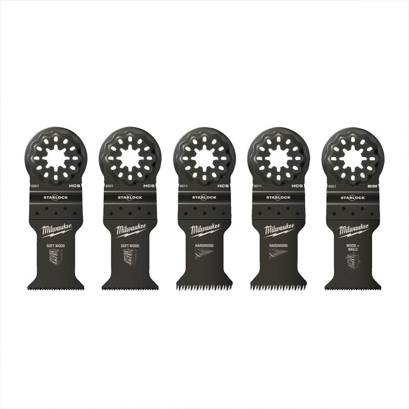 MILWAUKEE 5 lames de multi tools bois - 48906114