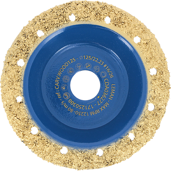 LEMAN Plateau carbure à surfacer le bois Ø 125 mm - CARV.WOOD125