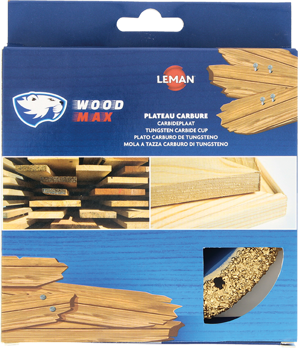 LEMAN Plateau carbure à surfacer le bois Ø 125 mm - CARV.WOOD125
