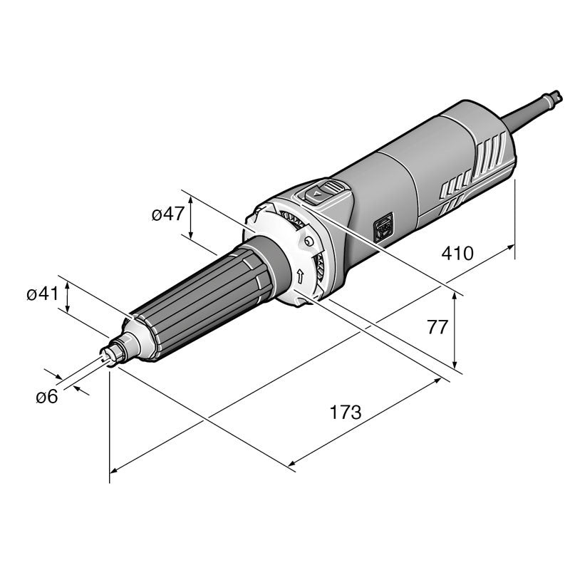 Meuleuse droite 750W GSZ 8-280 PEL FEIN 72231960000