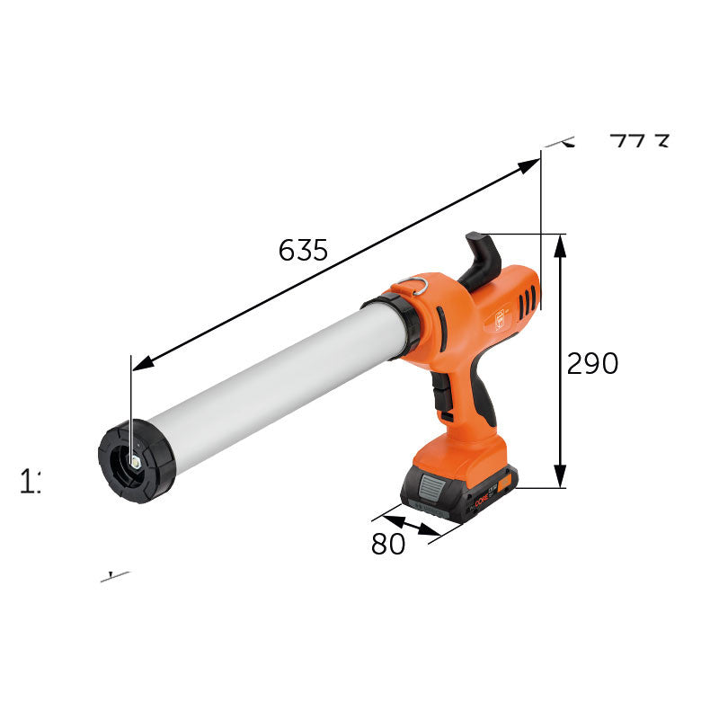 Pistolet à mastic sans fil Fein AKP 18-600 AS