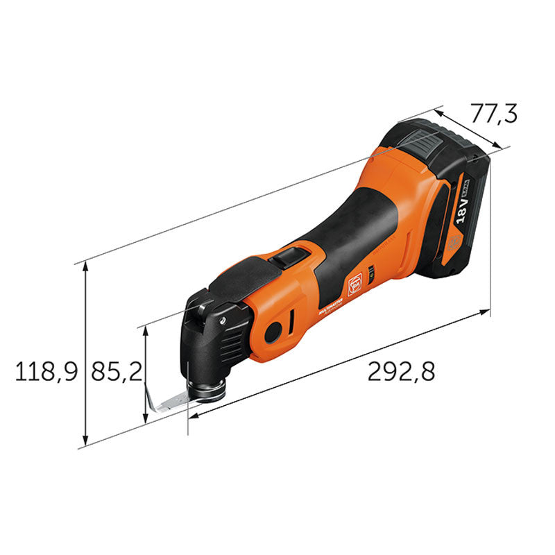 Machine oscillante sans fil MULTIMASTER AMM 700 1.7 Q Fein