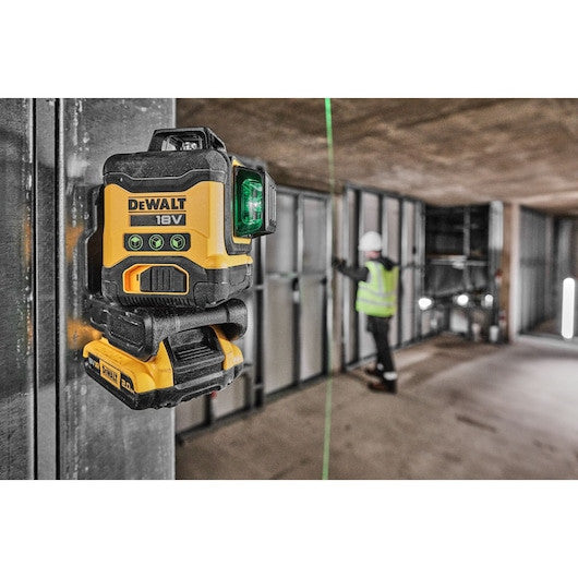 DEWALT Laser multilignes faisceaux verts 18V Solo - DCLE34031N-XJ
