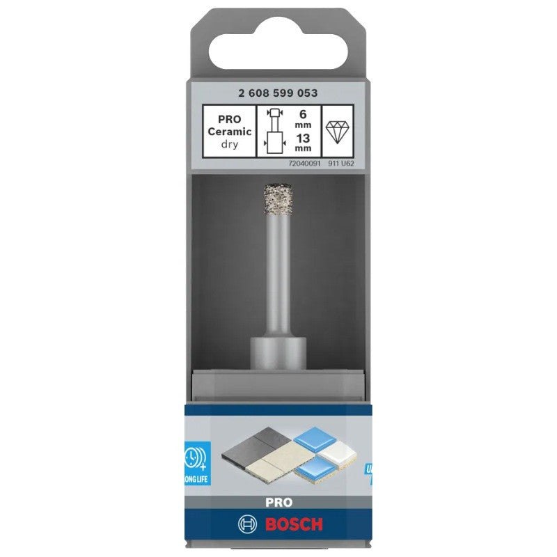 BOSCH Foret diamant PRO Ceramic à sec 6x33x13 - 2608599053