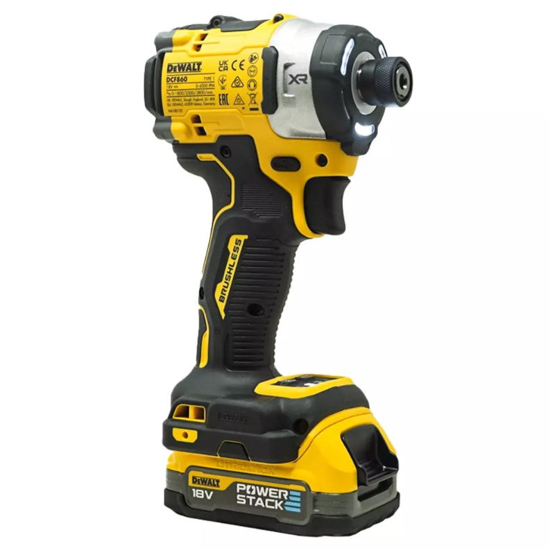 DEWALT Visseuse à chocs Premium 18V 1.7Ah - Powerstack - DCF860E2T-QW