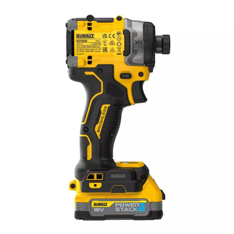 DEWALT Visseuse à chocs Premium 18V 1.7Ah - Powerstack - DCF860E2T-QW