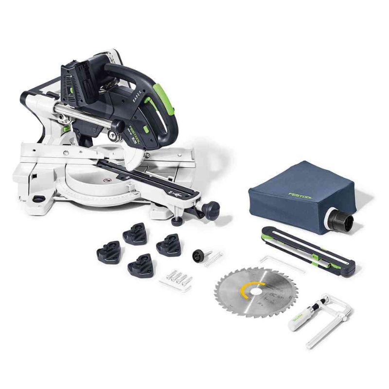 Scie à onglet radiale sans fil ksc 60 eb-basic solo 576847 festool