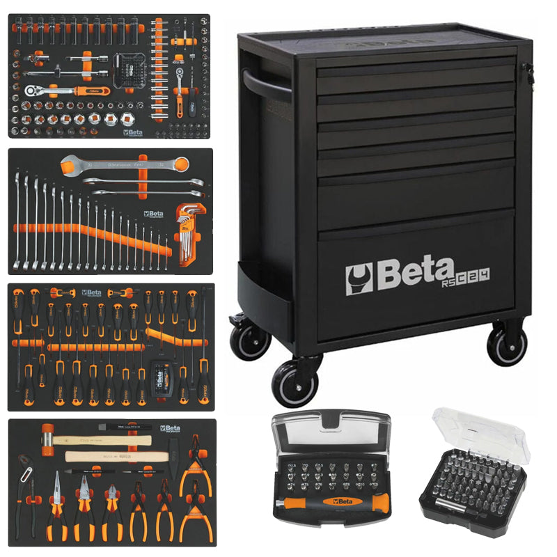 BETA BW2400RCS24/6N Servante d'atelier 6 tiroirs 249 outils - 024006239