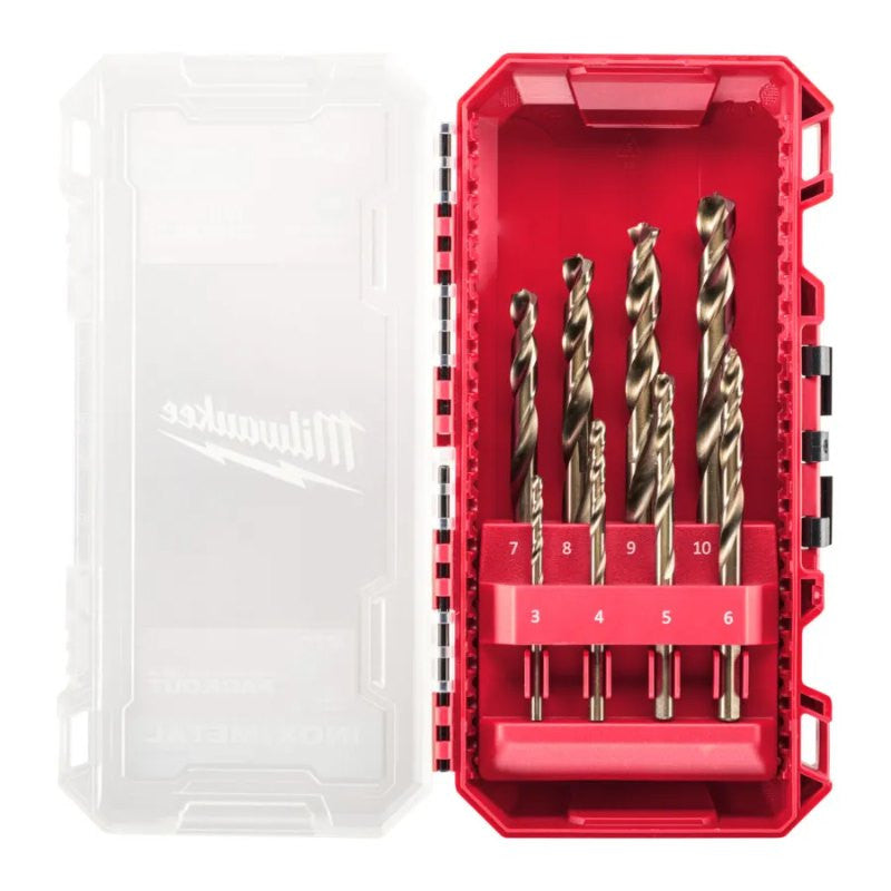 MILWAUKEE Set 8 forets métaux HSS cobalt - 4932499256