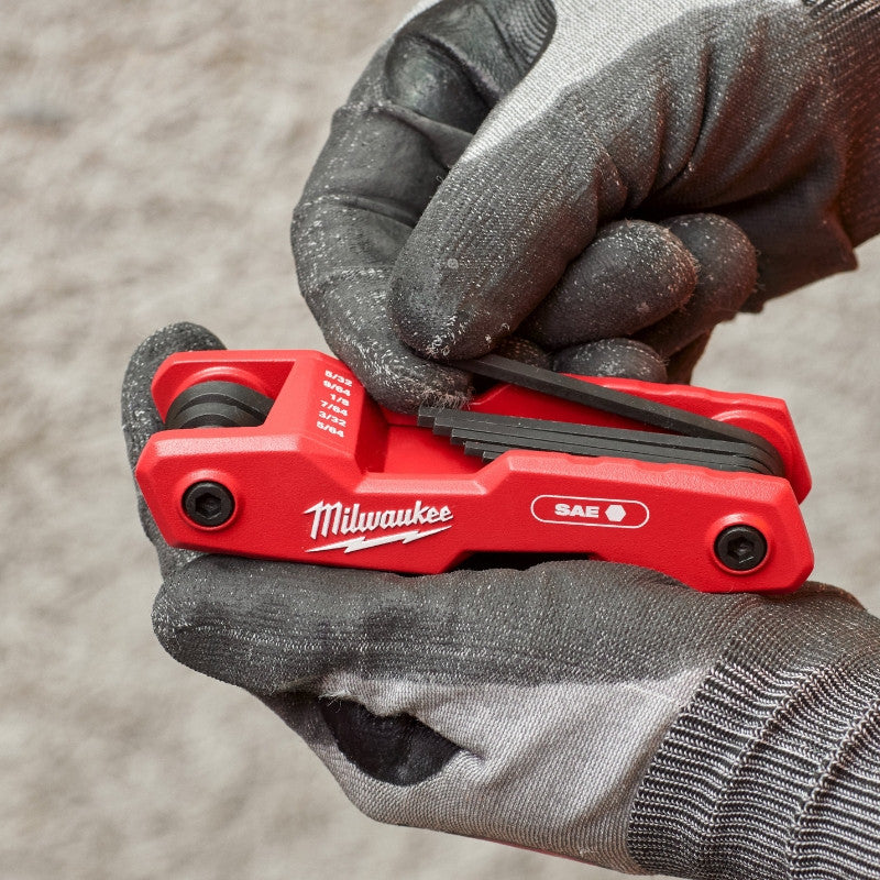 MILWAUKEE Set 9 clés HEX compact impériale - 4932493614