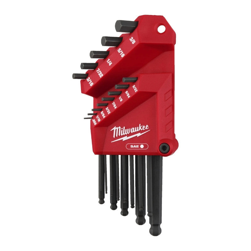 MILWAUKEE Set 13 clés Impériale en L sphérique - 4932493615