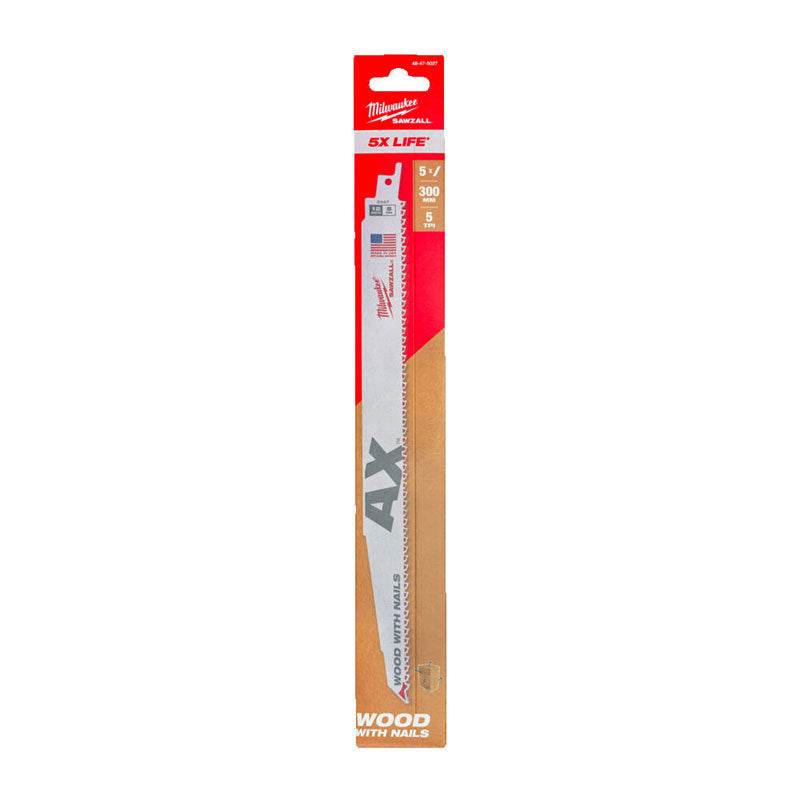 MILWAUKEE 5 Lames scie sabre AX - 4847502