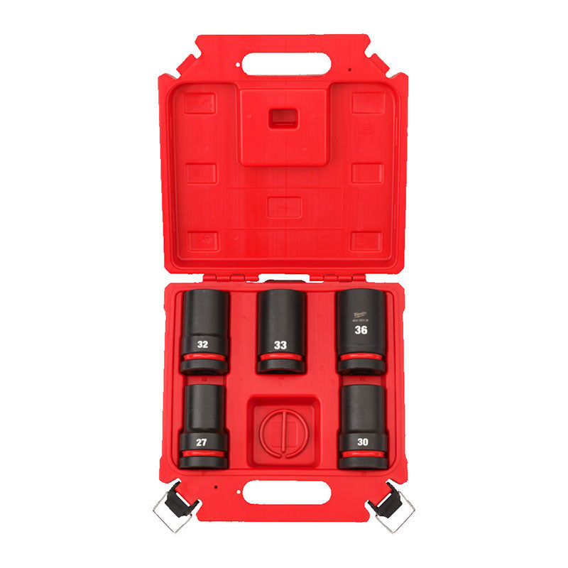 MILWAUKEE Set 5 douilles 1" ou 3/4" courte ou longue au choix - 49324987