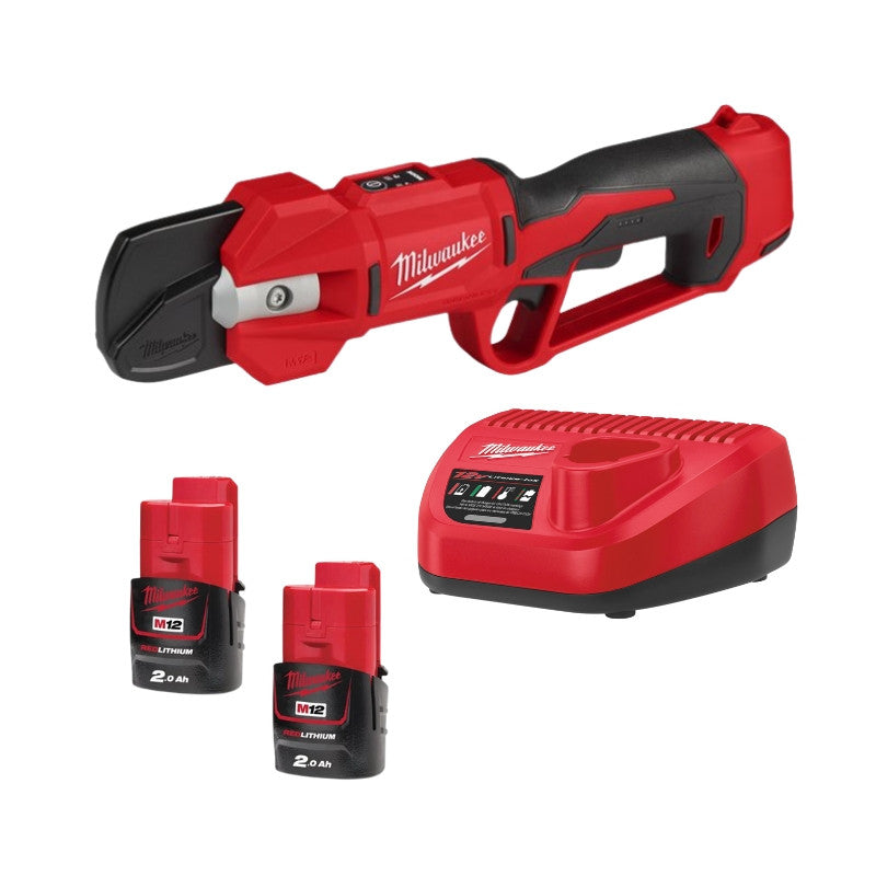 MILWAUKEE Sécateur Brushless 12V 2Ah M12 BLPRS-202 - 4933480115