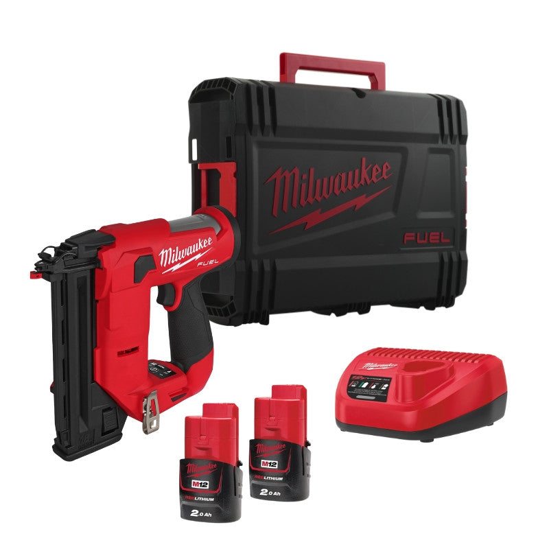 MILWAUKEE Cloueur de finition FUEL 12V 2Ah 18 GA M12 FCN18GS-202X - 4933493355