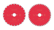 FREUD Pack 2 lames scie Bois Ø190x2.4/1,6x20 Z24 + 40 - F03FS09893
