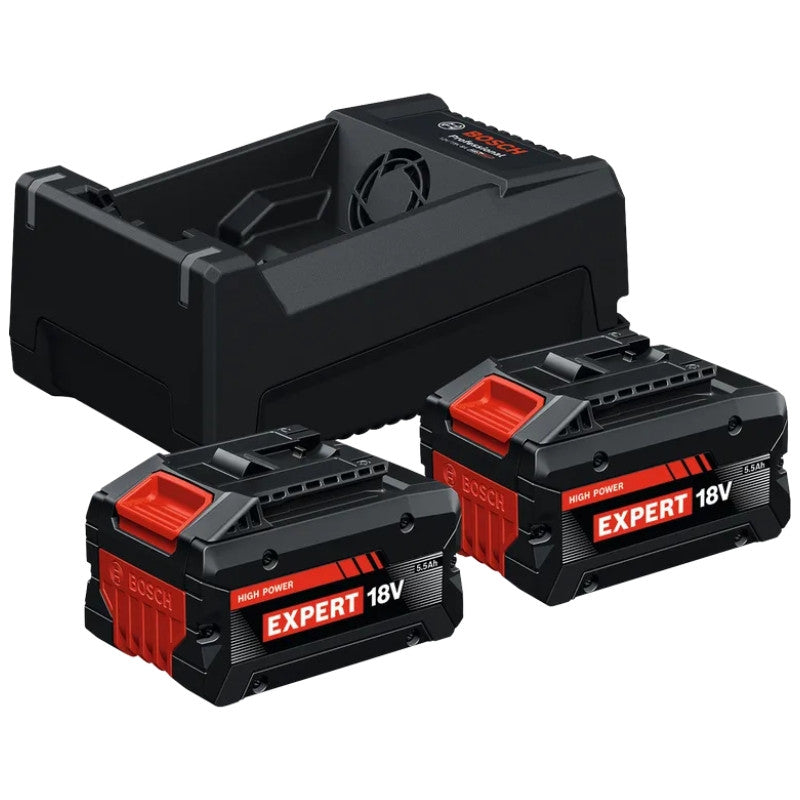 BOSCH EXPERT Set 2x18V5,5Ah + 12/18V 8Ah - 1600A0373P