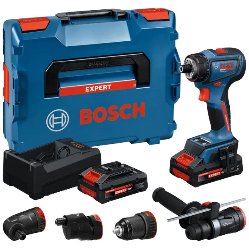 BOSCH EXPERT Perceuse-visseuse 18V 2x4Ah + mandrins EXSR-90FC - 06019R2001