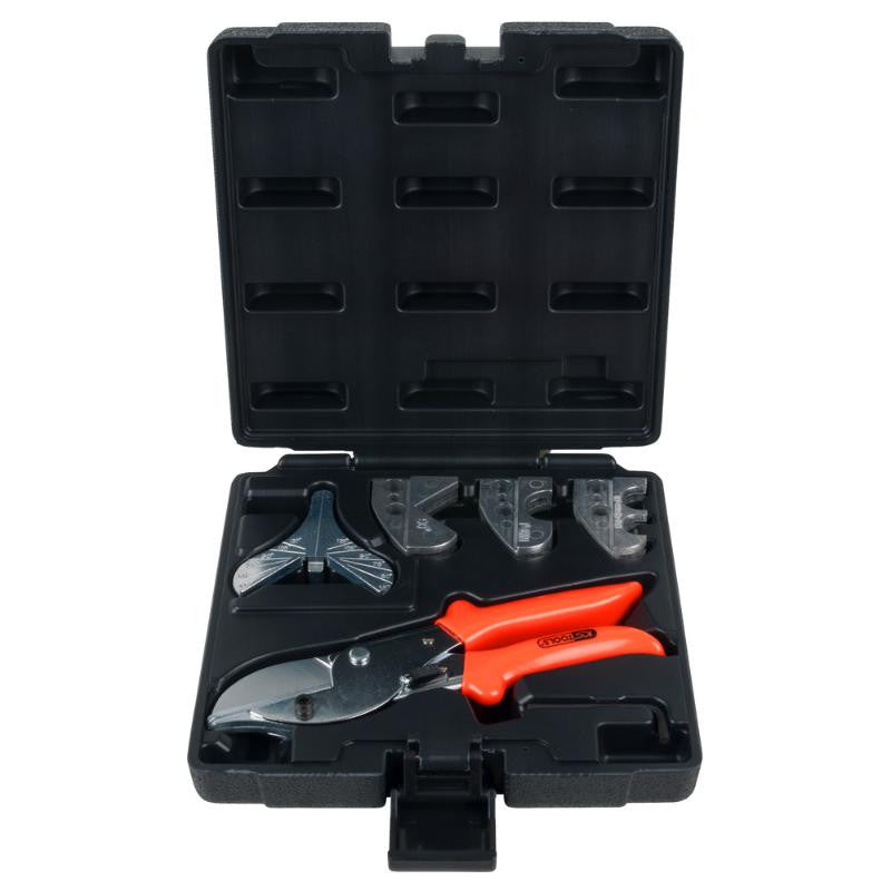 KS TOOLS Cisaille et jeu de mors pour tubes plastiques - 123.0075