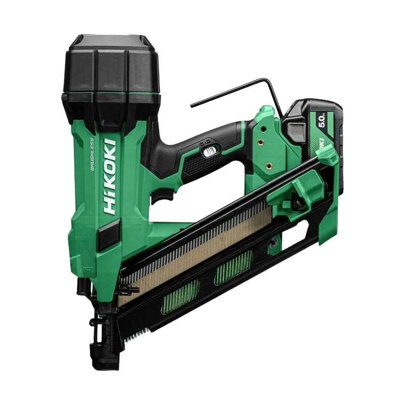 HIKOKI Cloueur de charpente 90mm + 2 batteries 18V 5Ah + chargeur - NR1890DCAWQZ