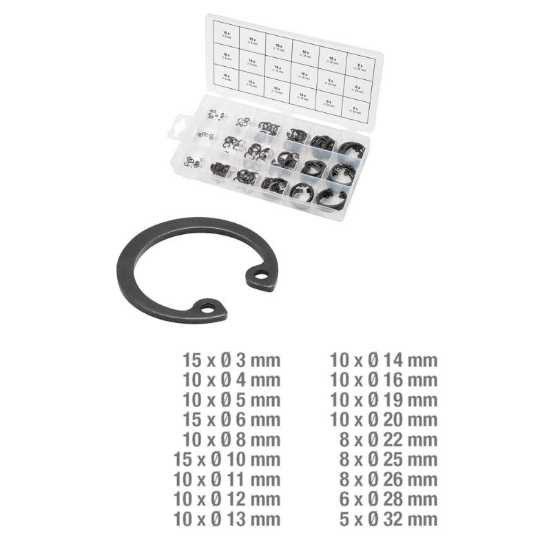 KS TOOLS Assort 180 circlips de type interne - 970.0090
