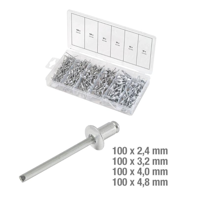 KS TOOLS Assort 400 rivets - 970.0150