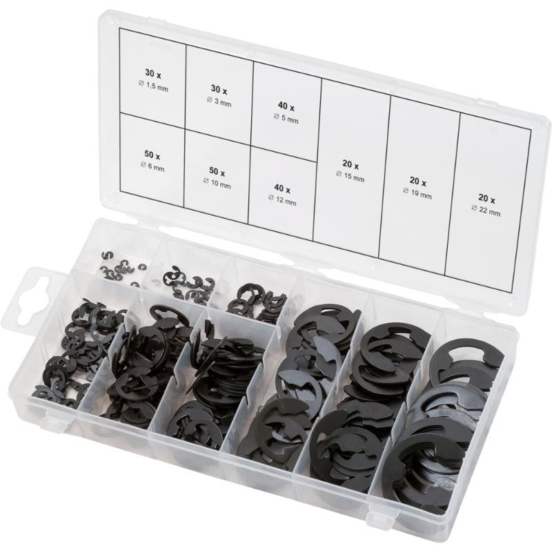KS TOOLS Assorts 300 circlips type E - 970.0110