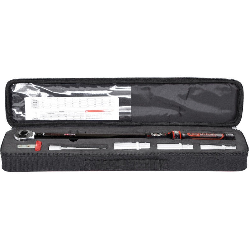 KS TOOLS Clé dynamo ERGOTORQUEp 40-200Nm + trousse 5 pcs - 516.1905