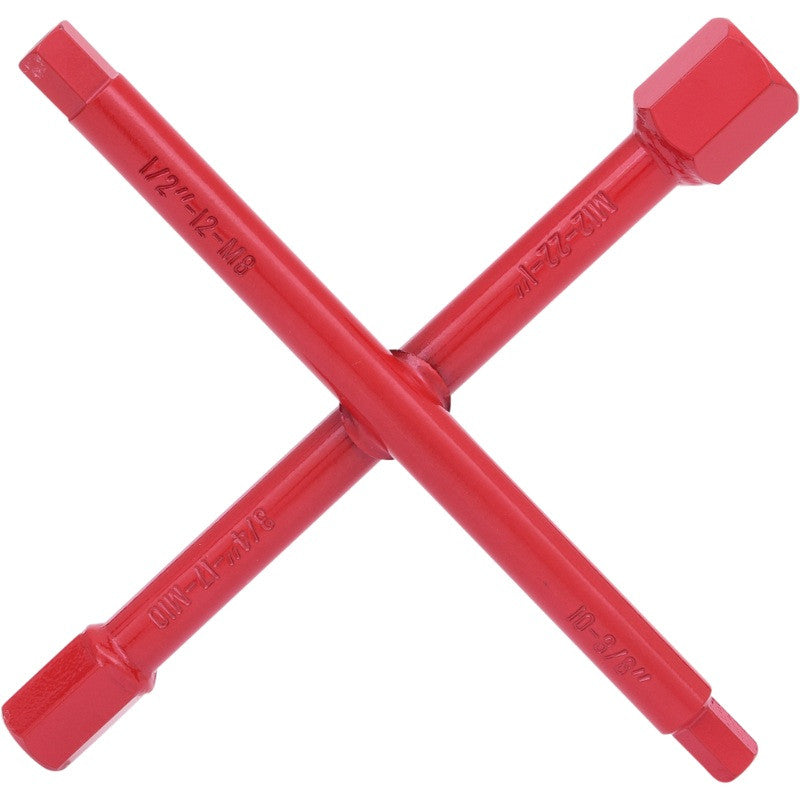 KS TOOLS Clé sanitaire en croix 6 pans 10 à 22mm 200 - 116.6000