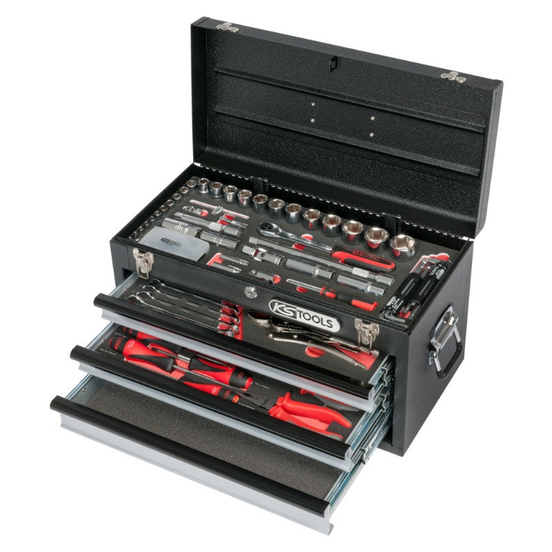 KS TOOLS Coffre à outils ULTIMATE équipé 114pcs 3 tiroirs - 922.0100