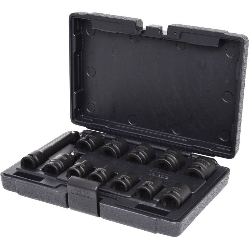 KS TOOLS Coffret 10 douilles à chocs 1/2'' cardan rallonge - 515.0112