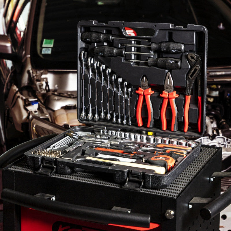 KS TOOLS Coffret 103 douilles 1/4'' 1/2'' clés 8 à 19mm - 911.0703
