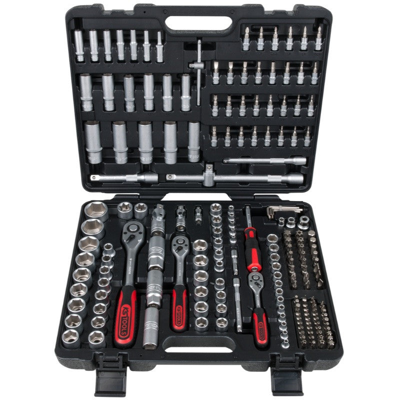 KS TOOLS Coffret 195 douilles et access 1/4 + 3/8 + 1/2 - 917.0795