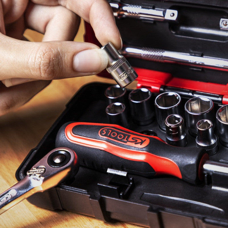 KS TOOLS Coffret 27 douilles et access ULTIMATE 1/4'' - 922.0626